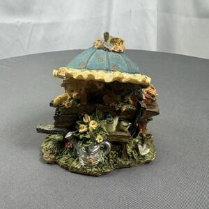 K's Collection Country Bear Flower Wagon Resin Decor